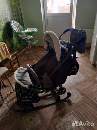 Коляска санки