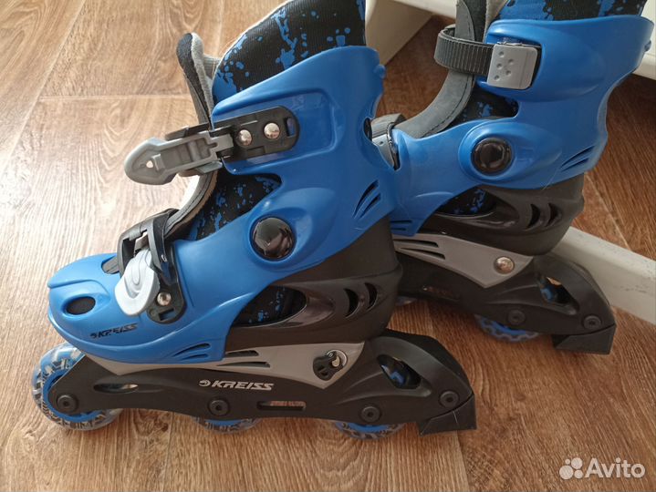 Новые роликовые коньки kreiss и защита