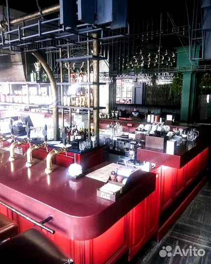 Барная стойка для кафе из искусственного камня