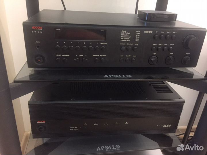 Adcom GTP 600 и Adcom GFA 6000 предусилитель, тюне
