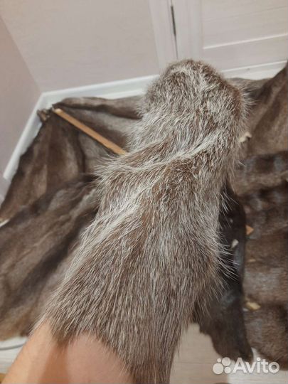 Шкуры нутрии выделанные
