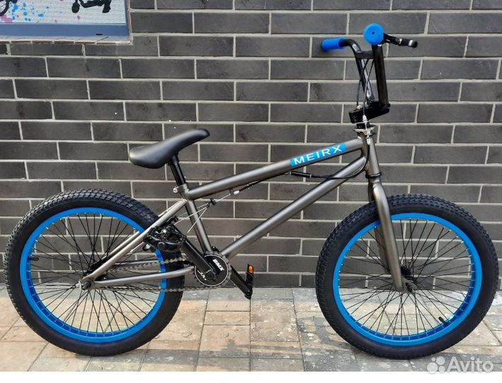 Новый трюковый велосипед BMX фиолетовый/золотой