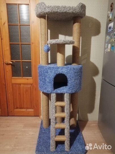 Домики для кошек, игровые комплексы, когтеточки