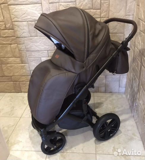 Коляска verdi mocca 3/1 эко-кожа