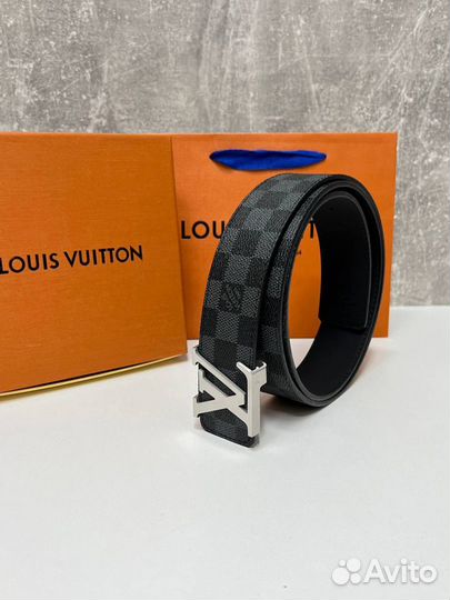 Ремень мужской louis vuitton кожаный подарочный