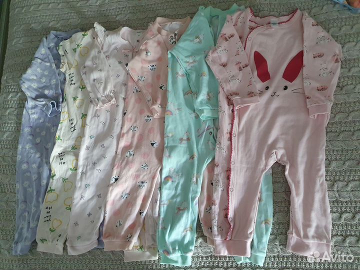 Пакет комбинезонов слип для девочки 86 р. vulpes