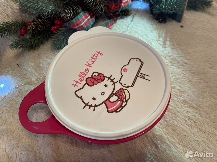 Чаша Tupperware с крышкой hello kitty