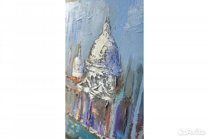 Картина Венеция городской пейзаж 40х40 см масло