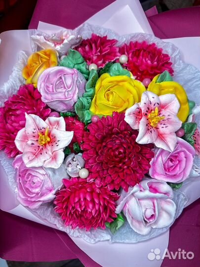 Букеты из зефира