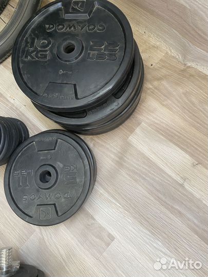 Скамья для жима лежа со стойкой и штангой