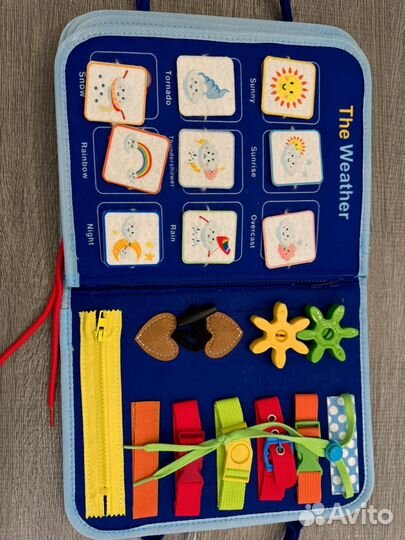 Книга с заданиями из фетра детская