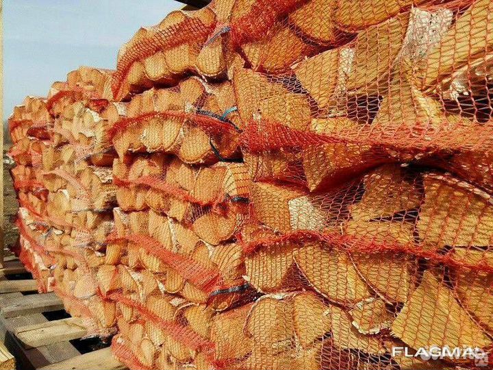 Дрова березовые в сетках