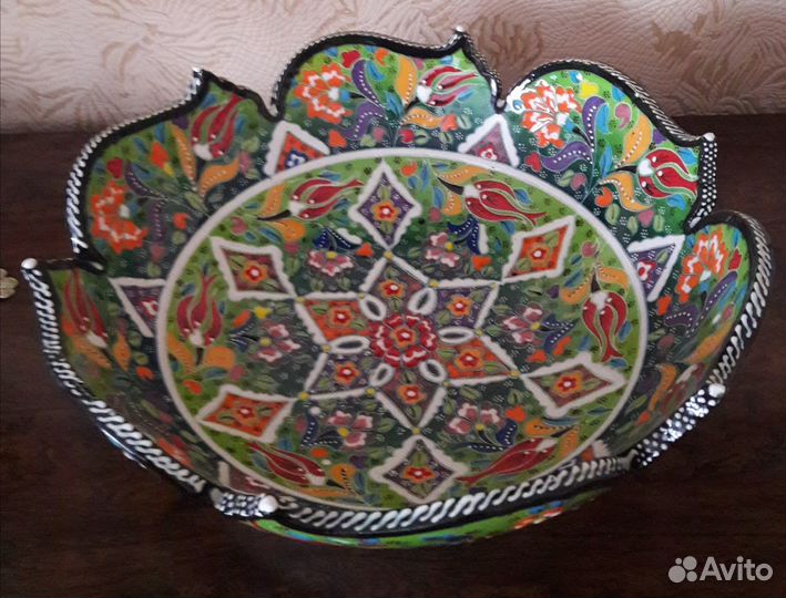 Ваза для фруктов, керамика, hand made, Турция