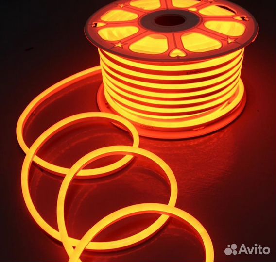 Светодиодный тонкий гибкий неон 8х16мм ip68