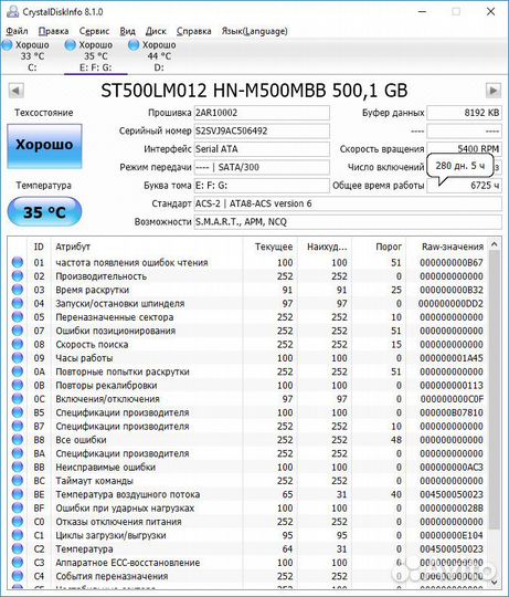 Жесткий диск Samsung Momentus ST500LM012 500 гб