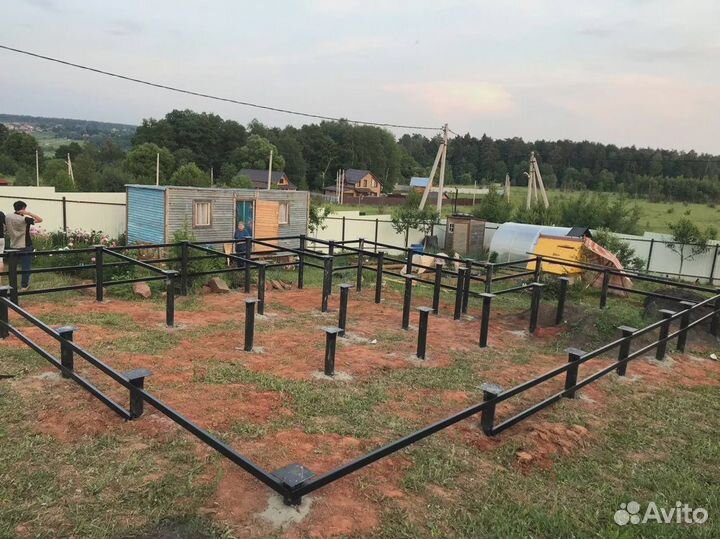 Монтаж винтовых свай под ключ