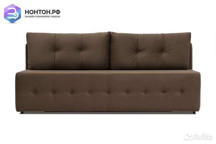 Диван еврокнижка Сити коричневый