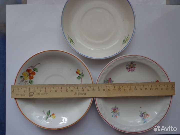 Блюдца СССР 3 штуки