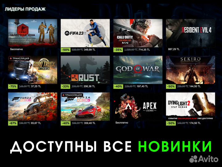 Игры Steam / Steam Deck / Ключи и гифты Россия