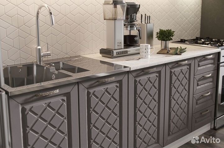 Кухня Агава Белая/Трюфель 2метра