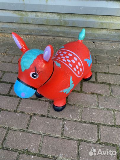 Лошадь резиновая для фитнеса игрушка финская