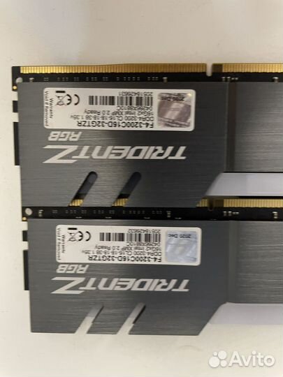 Оперативная память ddr4 G.Skill tridentZ 32gb