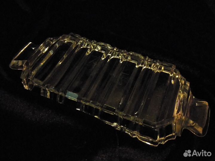 2 тарелки +салатник +селедочница хрусталь СССР