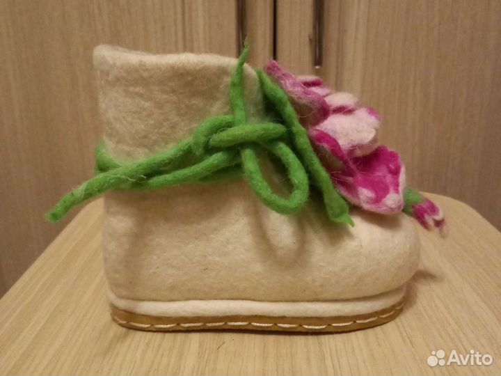Валенки ручной работы для девочки новые