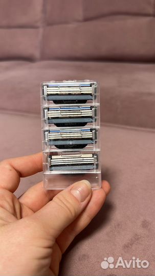 Сменные кассеты Gillette mach3 и пена для бритья