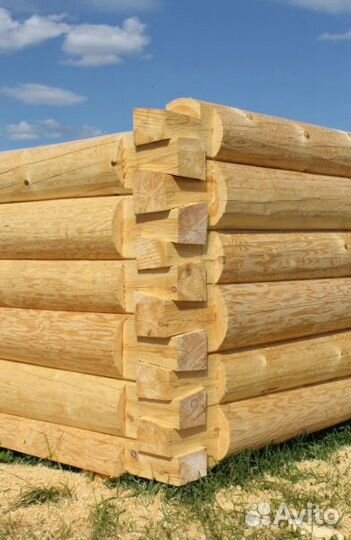 Срубы домов бань