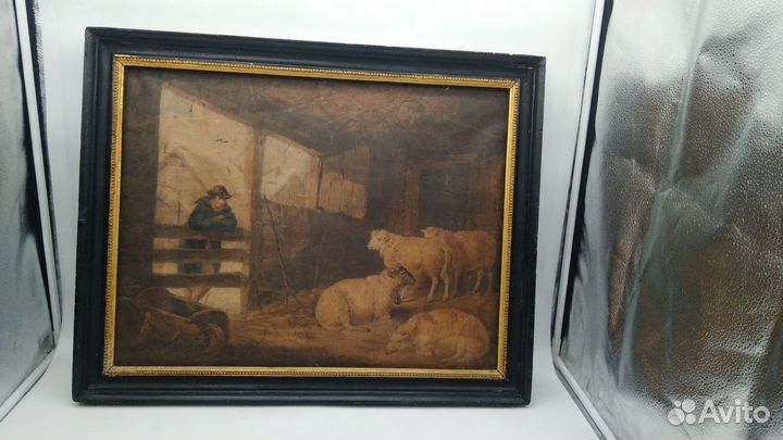 Старинная литография 