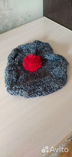 Вязаный берет эксклюзив