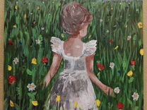 Картина Девочка в поле
