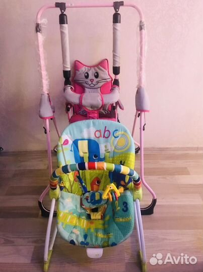 Детские качели и шезлонг