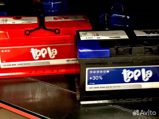 Аккумуляторы Topla 92 Ач, 100 Ач