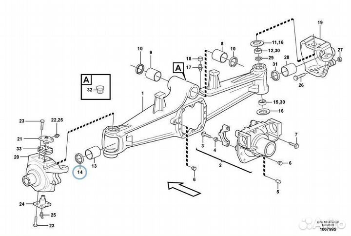 6194903M1 Сальник полуоси экскаватор погрузчик