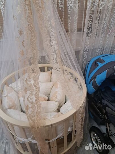 Бортики в кроватку подушки