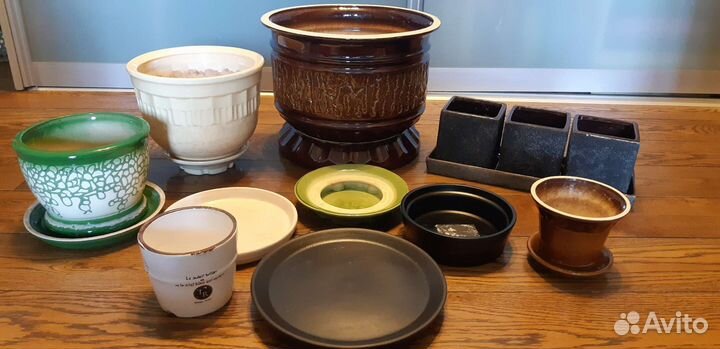 Горшок для цветов, поддоны