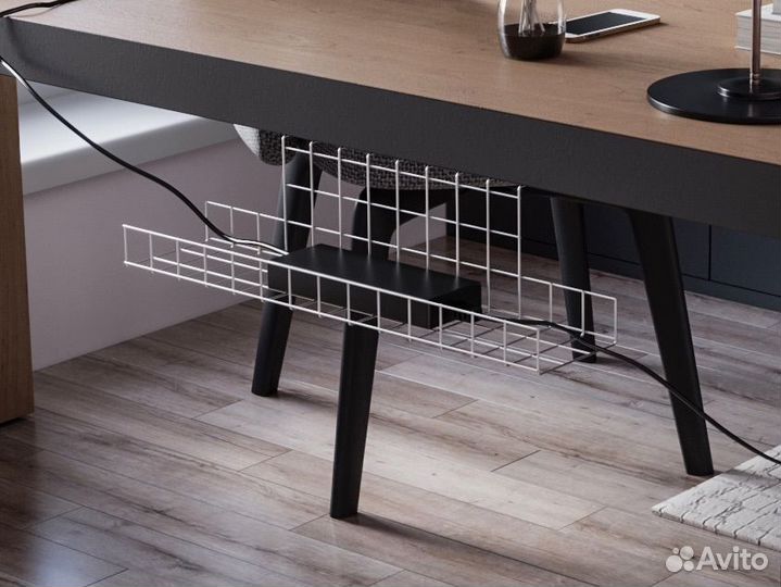 Держатель для проводов, удлинителей, под стол