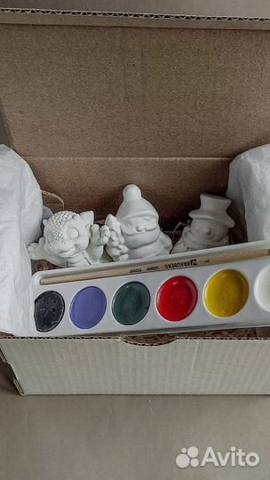 Набор гипсовых фигур для раскрашивания