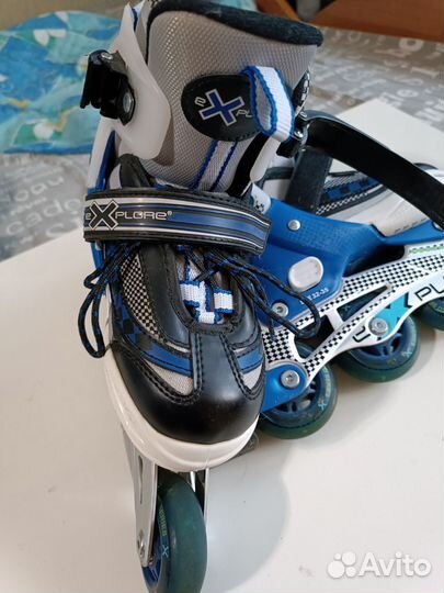 Ролики 32-35 размер, шлем, наколенники, налокот