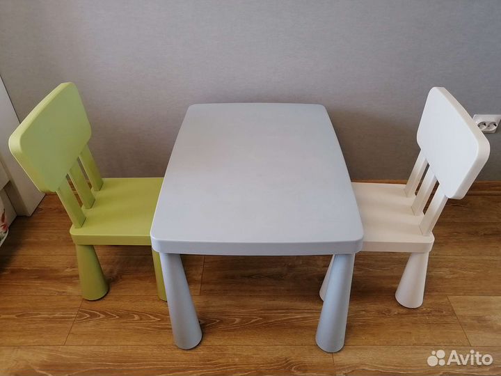 Детский стол и стульчики IKEA Mammut