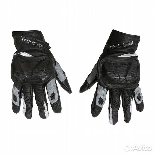 Мотоперчатки кожаные edge Adventure черно-серые