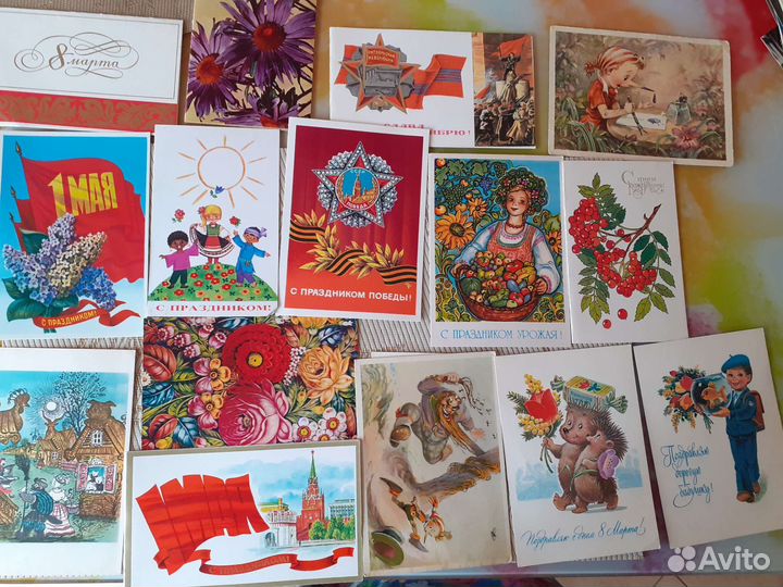 Открытки СССР и чешские 60-80 гг