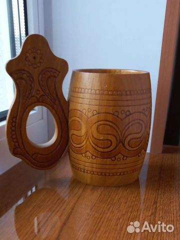 Деревянная кружка