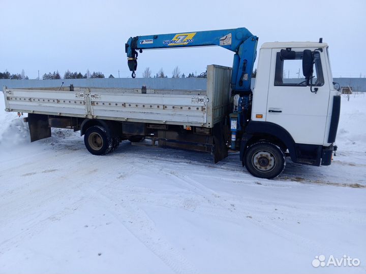 Бортовой грузовик МАЗ 4370 с КМУ Tadano, 2007