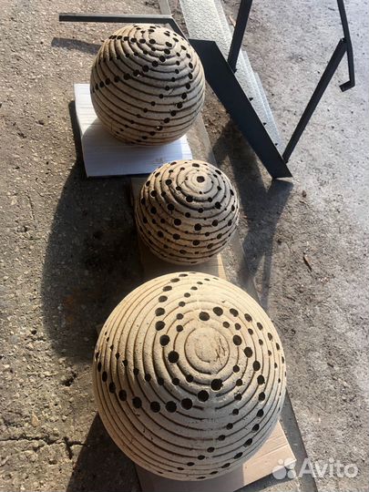 Скульптура из шамотной глины для сада