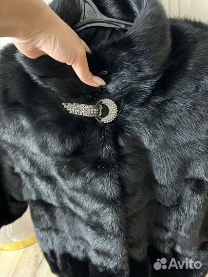 Шуба норковая автоледи черный бриллиант