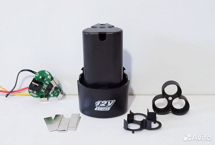 Корпус 3S 12В батареи 18650 с платой BMS