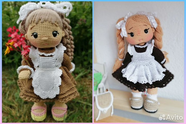 Вязаная кукла, одежда для нее